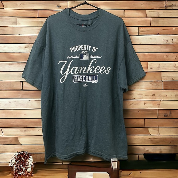 “Property Of MLB Authentic Collection Yankees Baseball” Graphic T-Shirt! - Picture 5 of 5